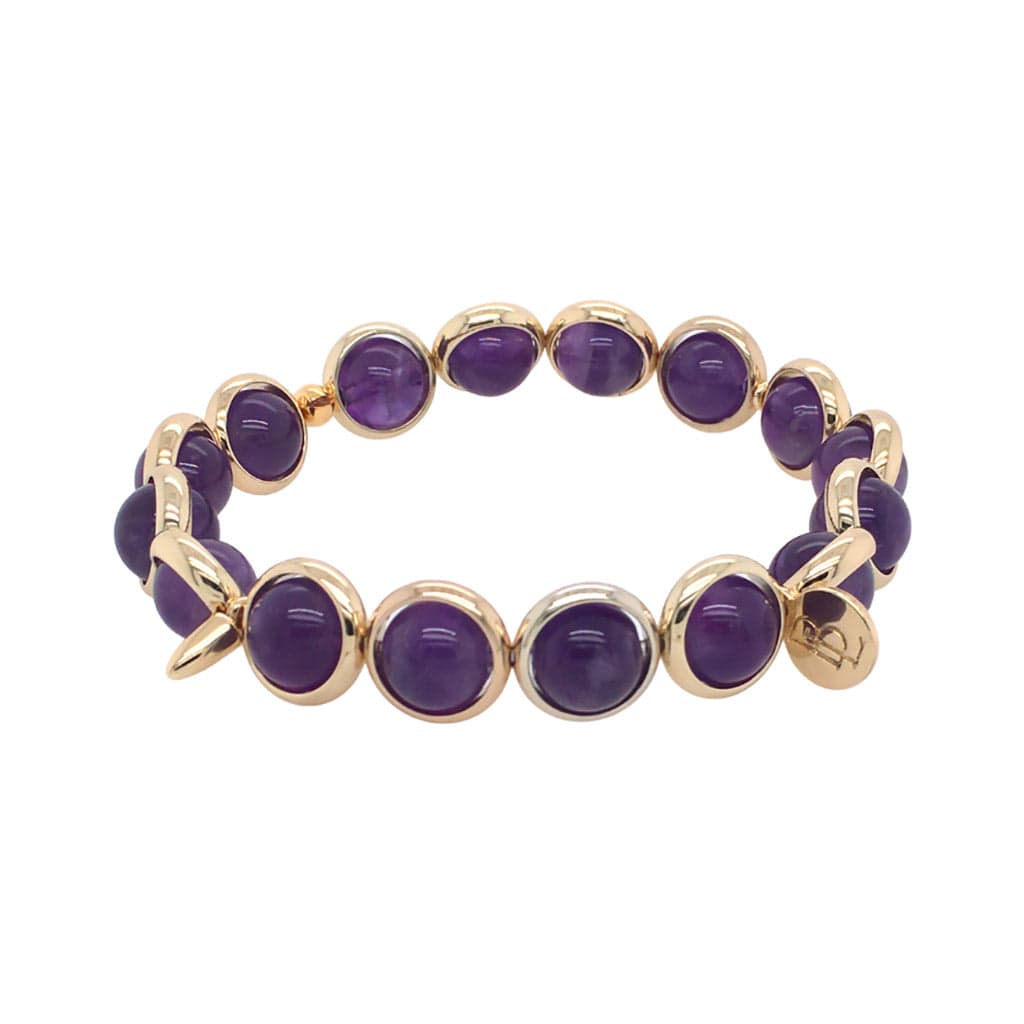 BRETT LAUREN Bracelets Amethyst Gemstone Bead Bracelet