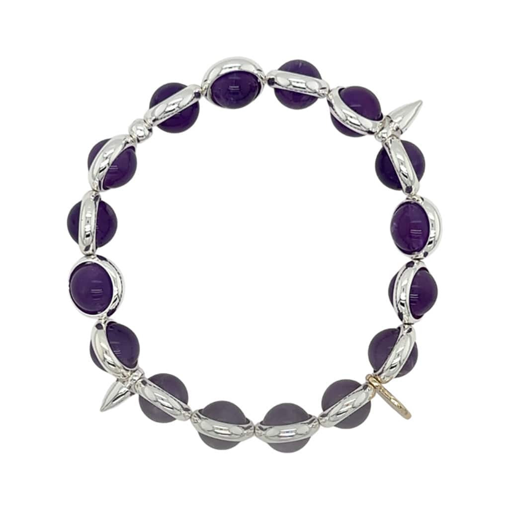 BRETT LAUREN Bracelets Amethyst Gemstone Bead Bracelet