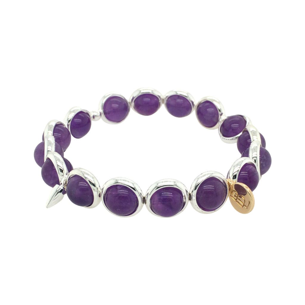 BRETT LAUREN Bracelets Amethyst Gemstone Bead Bracelet