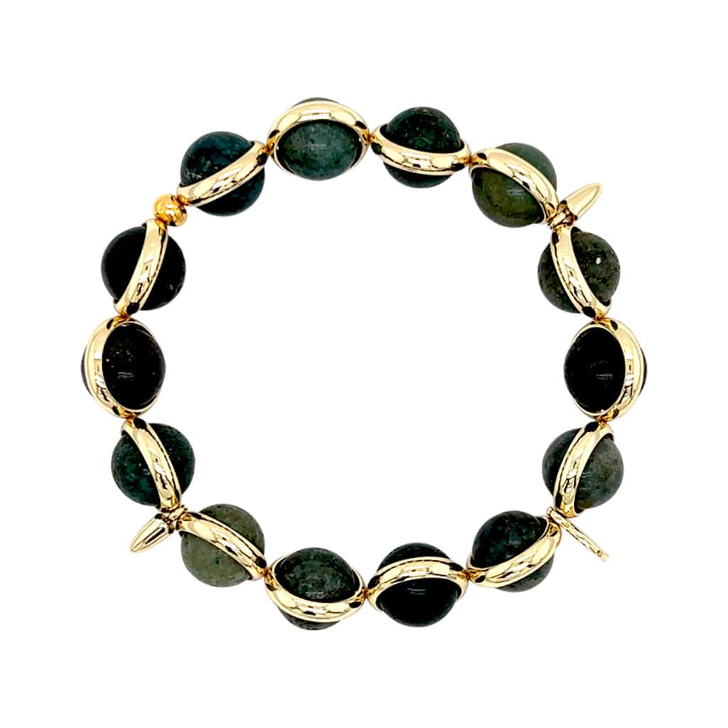 BRETT LAUREN Bracelets Bloodstone Gemstone Bead Bracelet