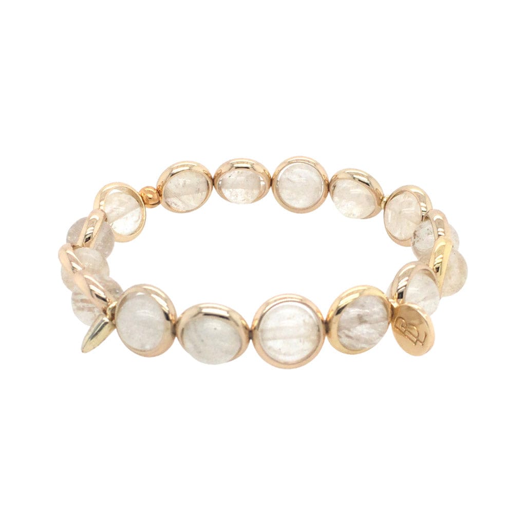 BRETT LAUREN Bracelets Clear Quartz Gemstone Bead Bracelet
