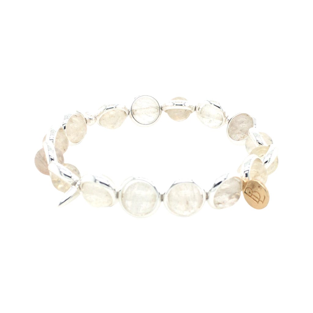 BRETT LAUREN Bracelets Clear Quartz Gemstone Bead Bracelet