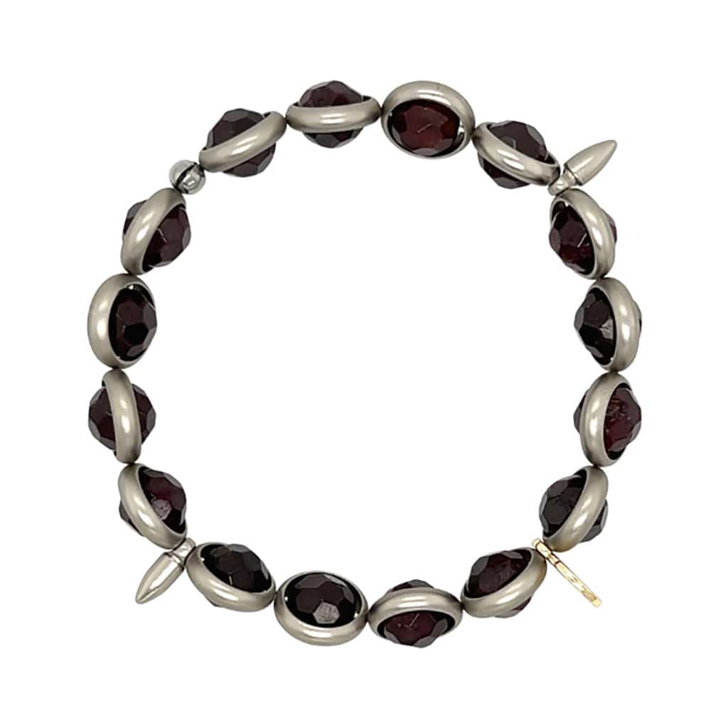 BRETT LAUREN Bracelets Garnet Gemstone Bead Bracelet