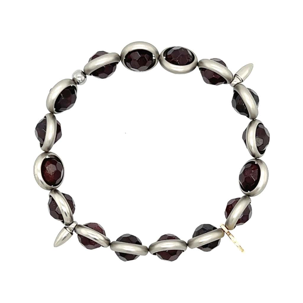 BRETT LAUREN Bracelets Garnet Gemstone Bead Bracelet