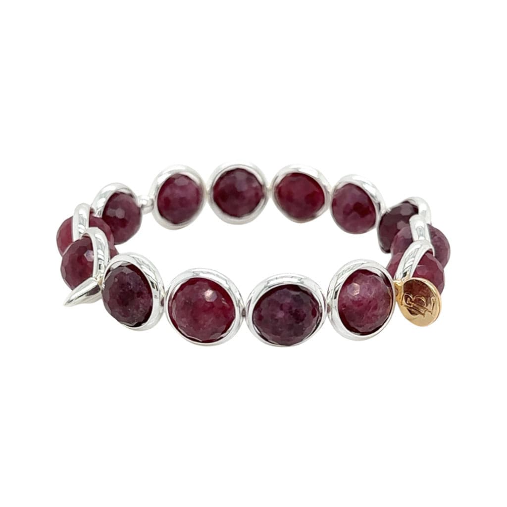 BRETT LAUREN Bracelets Garnet Jade Gemstone Bead Bracelet