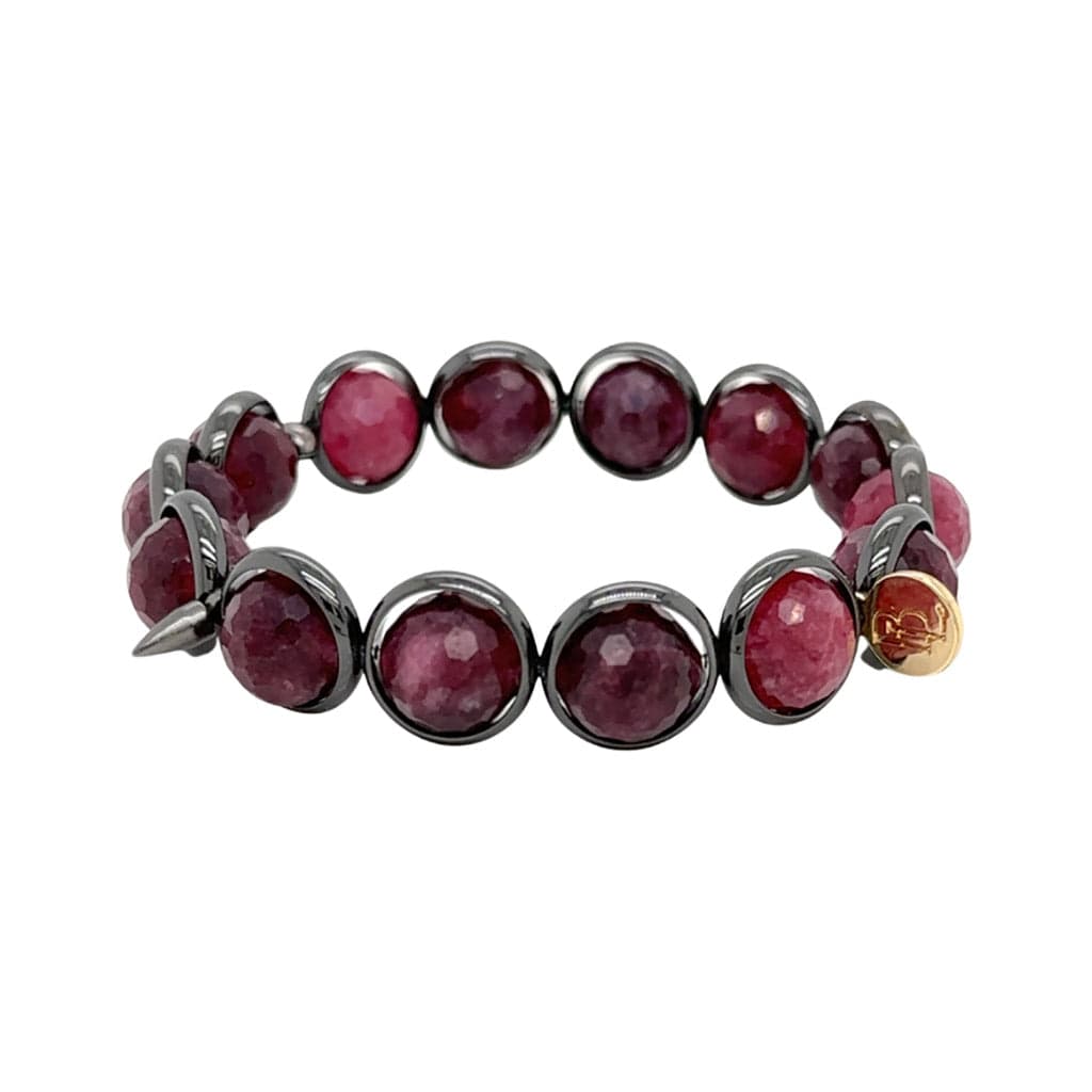 BRETT LAUREN Bracelets Garnet Jade Gemstone Bead Bracelet