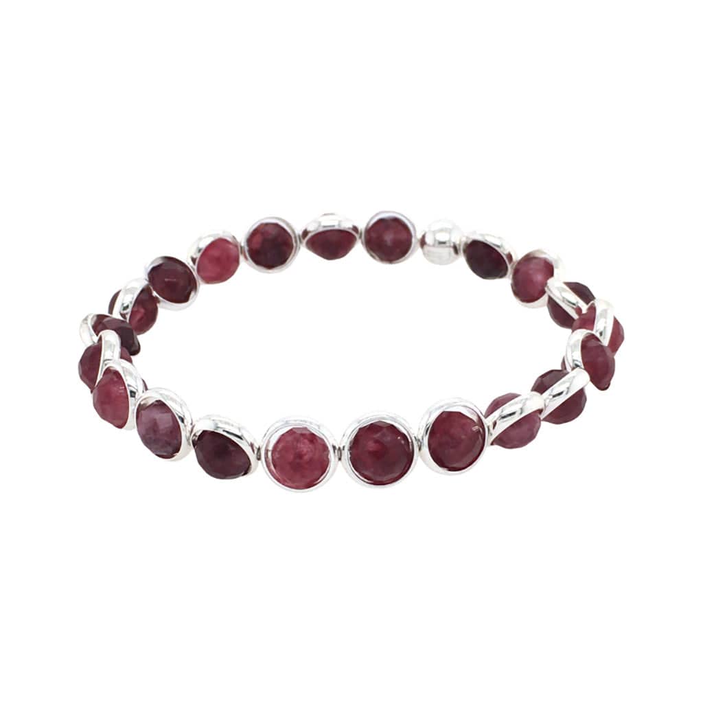 BRETT LAUREN Bracelets Garnet Jade Mini Gemstone Bead Bracelet (website only)