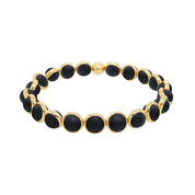 BRETT LAUREN Bracelets Gold / S/M Matte Onyx Mini Gemstone Bead Bracelet (website only) 6 mm