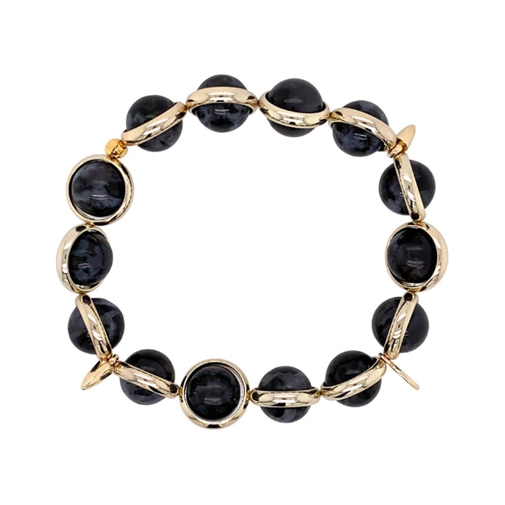 BRETT LAUREN Bracelets Indigo Gabbro Gemstone Bead Bracelet