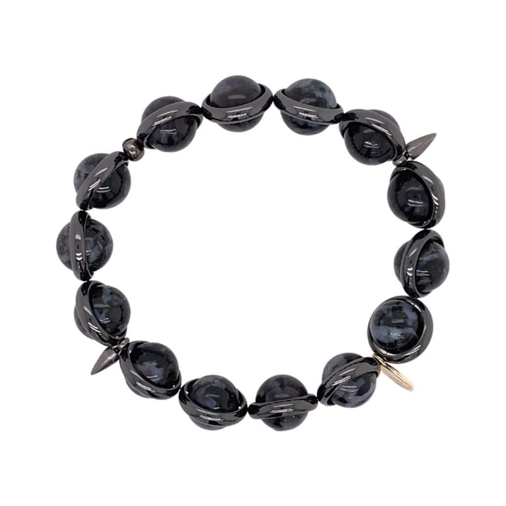 BRETT LAUREN Bracelets Indigo Gabbro Gemstone Bead Bracelet