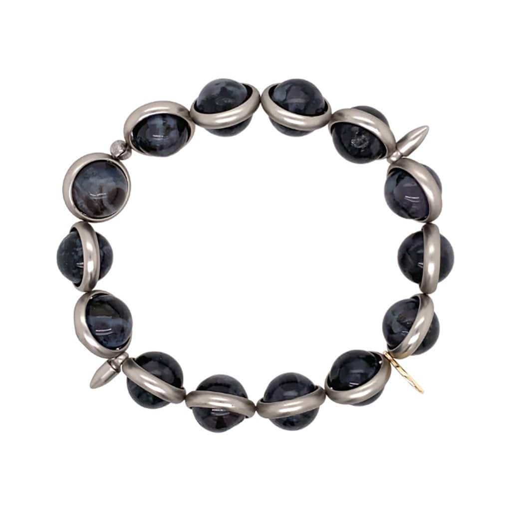 BRETT LAUREN Bracelets Indigo Gabbro Gemstone Bead Bracelet