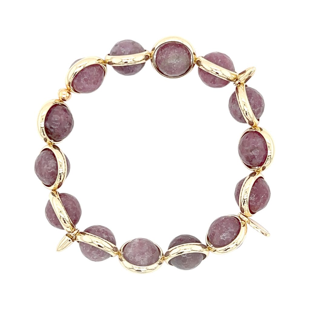 BRETT LAUREN Bracelets Lepidolite Gemstone Bead Bracelet