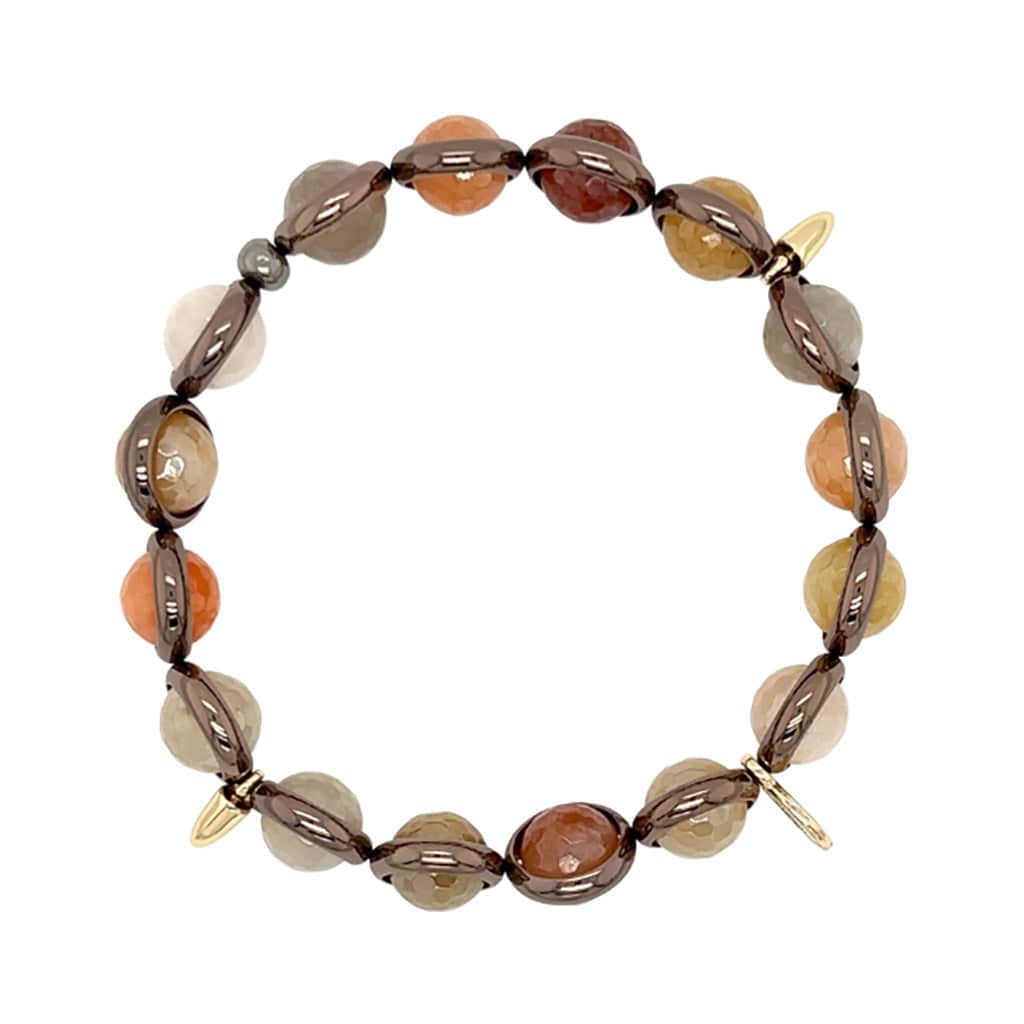 BRETT LAUREN Bracelets Mystic Rutilated Quartz Gemstone Bead Bracelet
