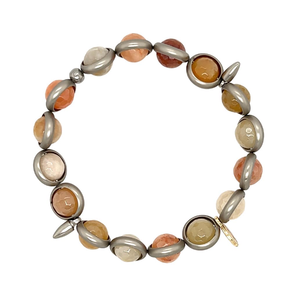 BRETT LAUREN Bracelets Mystic Rutilated Quartz Gemstone Bead Bracelet