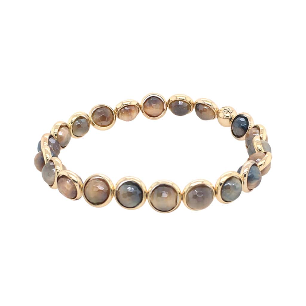 BRETT LAUREN Bracelets Mystic Tiger Eye Mini Gemstone Bead Bracelet (website only)