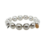 BRETT LAUREN BRACELETS Shell Pearl Gemstone Bead Bracelet 10 mm