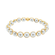BRETT LAUREN Bracelets Shell Pearl Mini Gemstone Bead Bracelet (website only) 6 mm