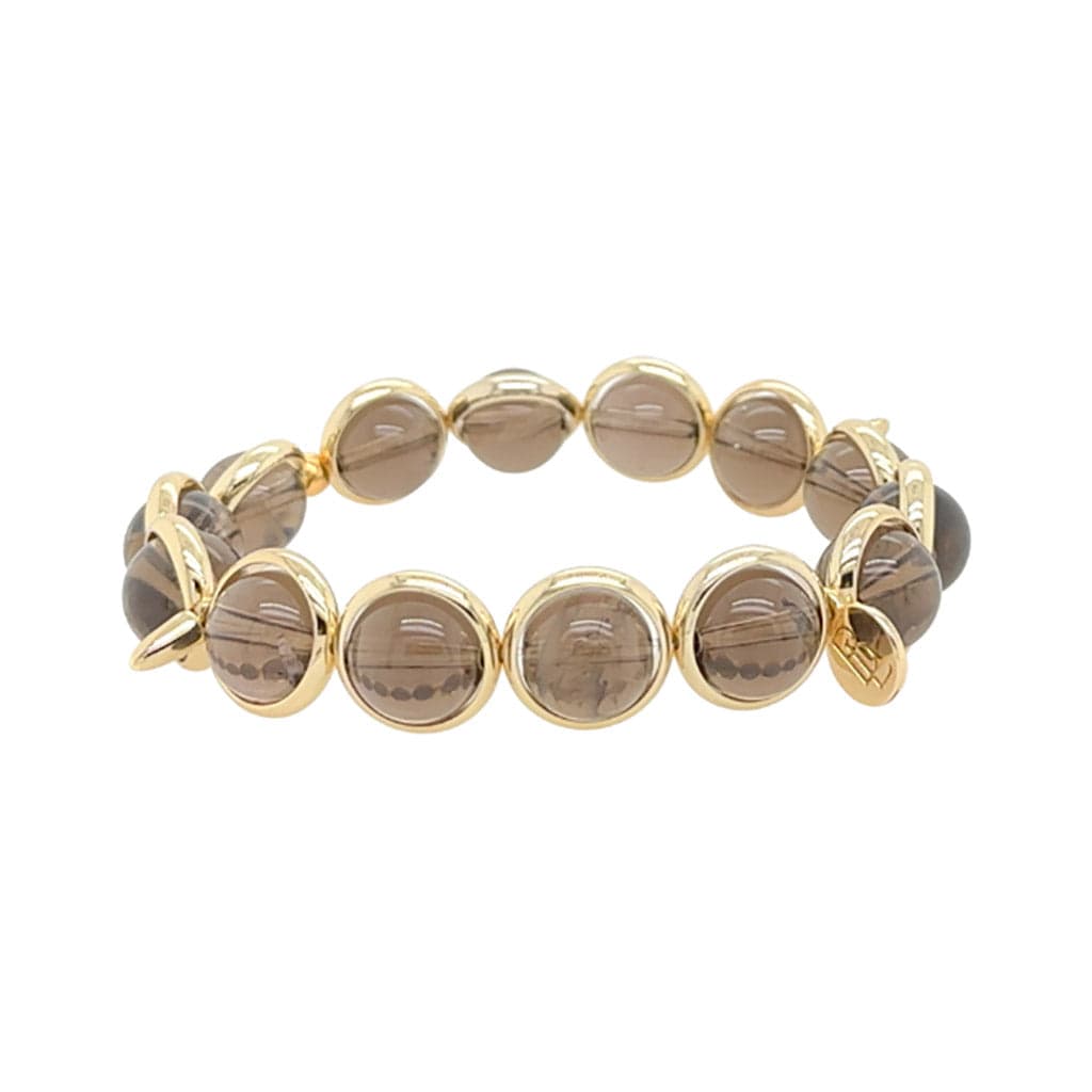 BRETT LAUREN Bracelets Smoky Quartz Gemstone Bead Bracelet