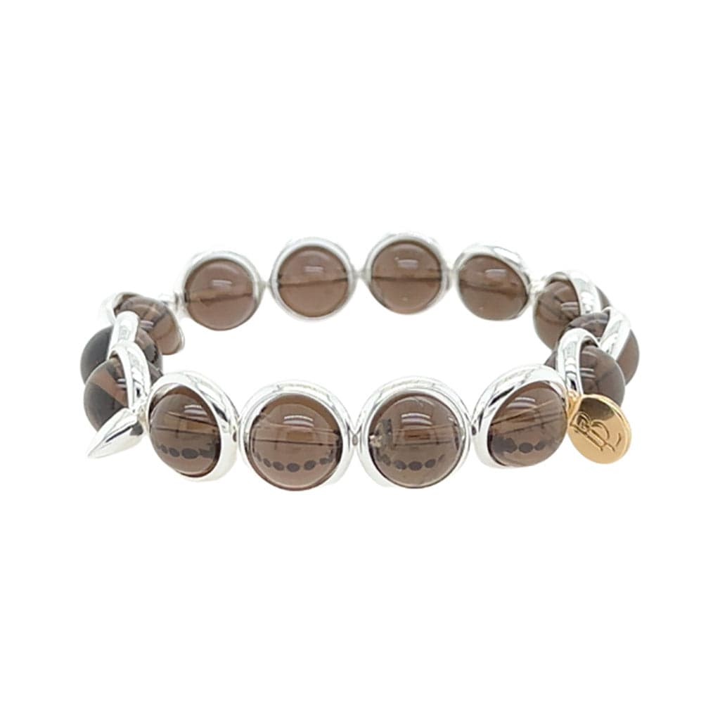 BRETT LAUREN Bracelets Smoky Quartz Gemstone Bead Bracelet