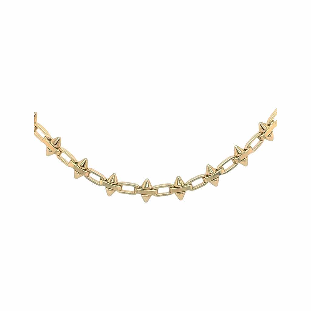 BRETT LAUREN Necklaces Gold Baby Spike Chain Link Necklace