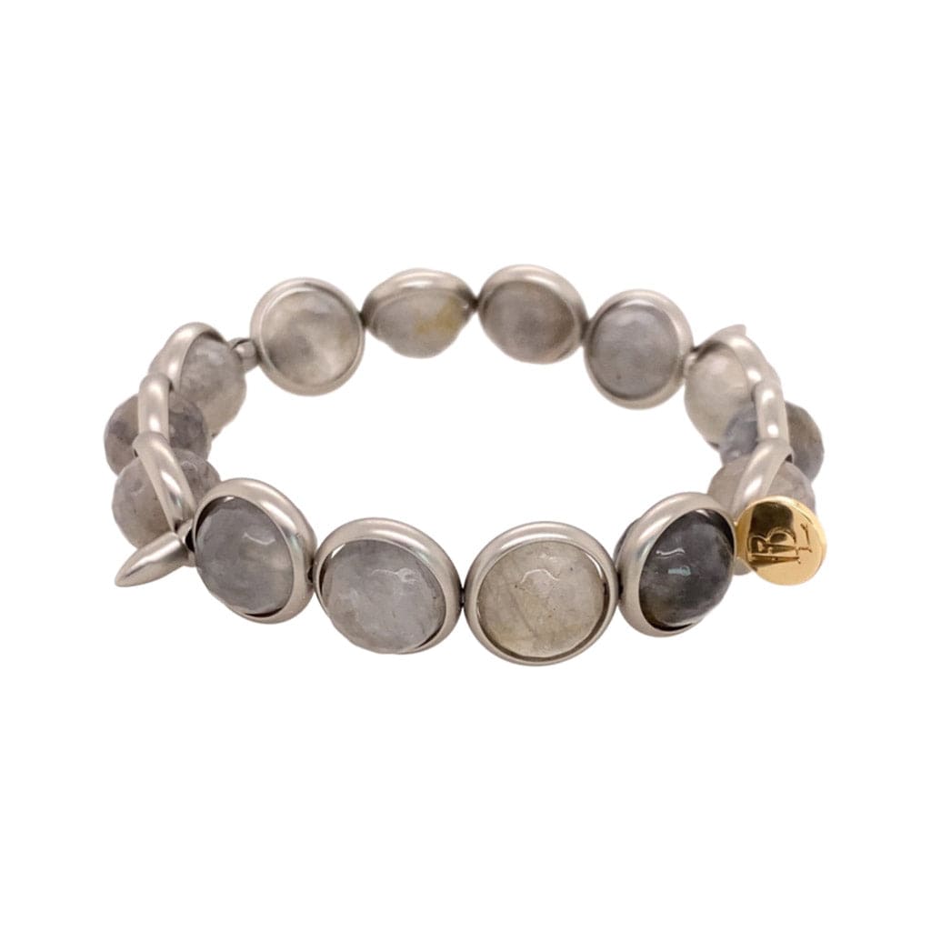 BRETT LAUREN Bracelets Golden Grey Quartz Gemstone Bead Bracelet