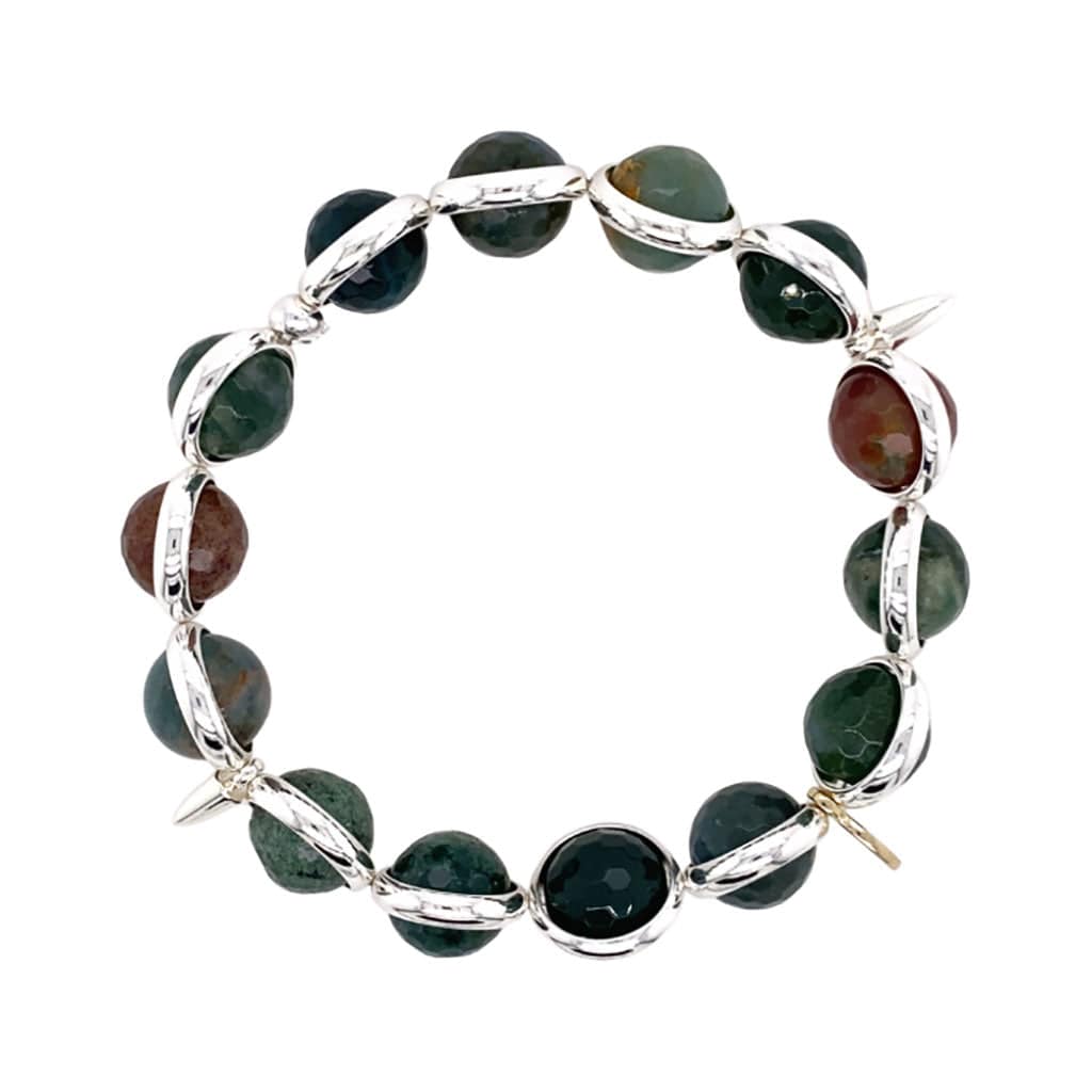 BRETT LAUREN Bracelets Indian Agate Gemstone Bead Bracelet