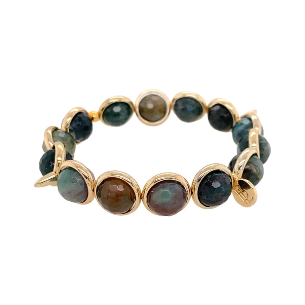 BRETT LAUREN Bracelets Indian Agate Gemstone Bead Bracelet