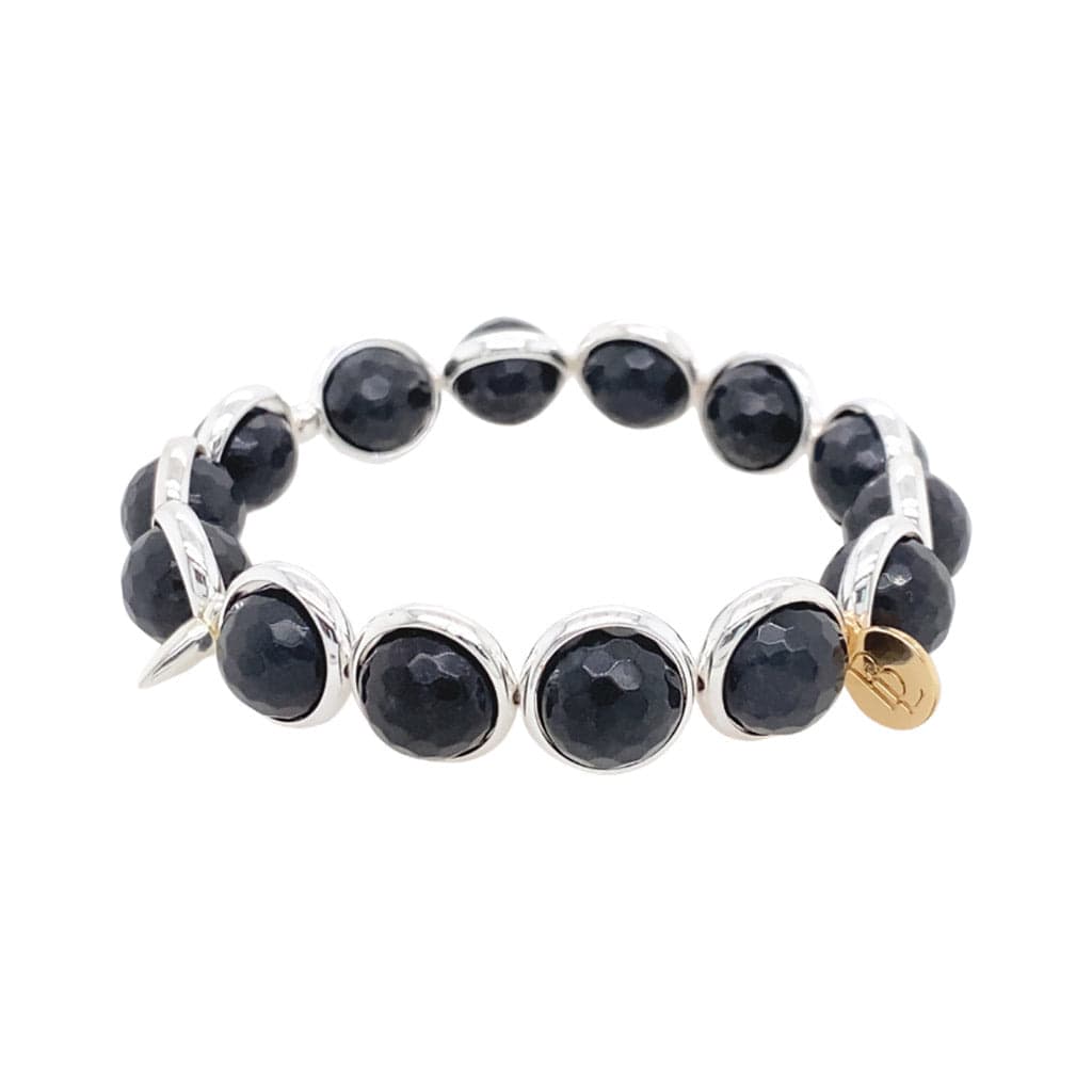 BRETT LAUREN Bracelets Inky Jade Gemstone Bead Bracelet