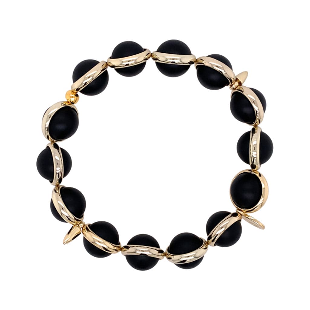 BRETT LAUREN Bracelets Matte Onyx Gemstone Bead Bracelet
