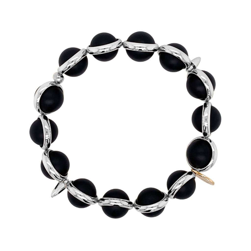 BRETT LAUREN Bracelets Matte Onyx Gemstone Bead Bracelet
