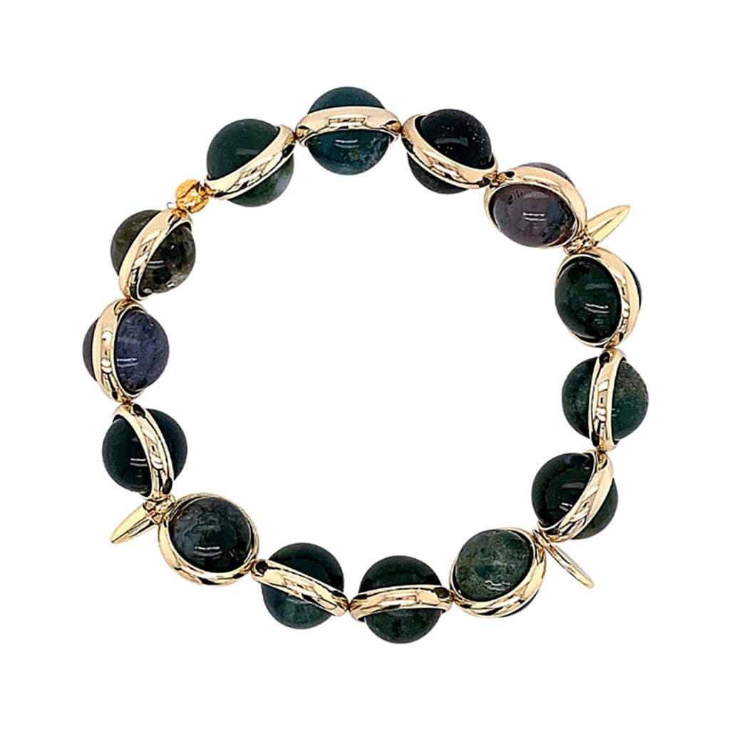 BRETT LAUREN Bracelets Moss Opal Gemstone Bead Bracelet