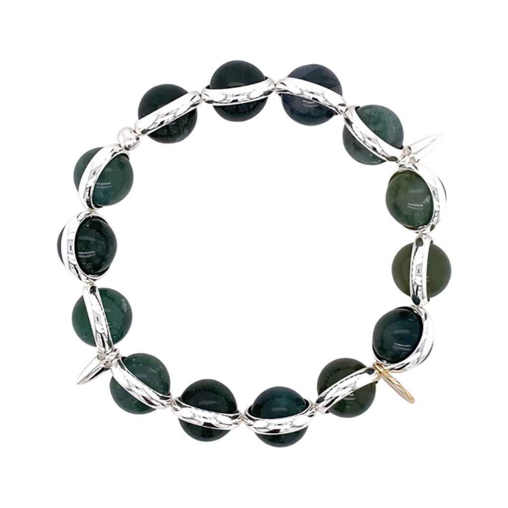 BRETT LAUREN Bracelets Moss Opal Gemstone Bead Bracelet