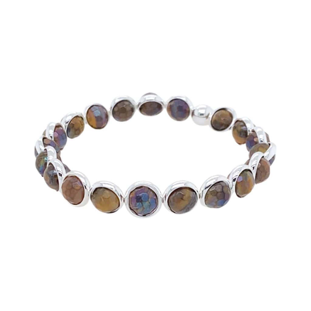 BRETT LAUREN Bracelets Mystic Tiger Eye Mini Gemstone Bead Bracelet