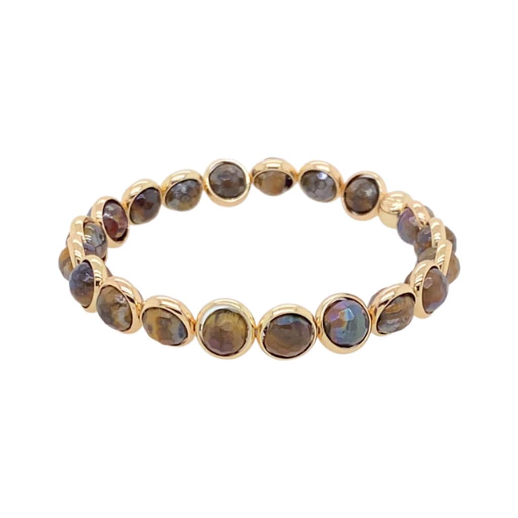 BRETT LAUREN Bracelets Mystic Tiger Eye Mini Gemstone Bead Bracelet