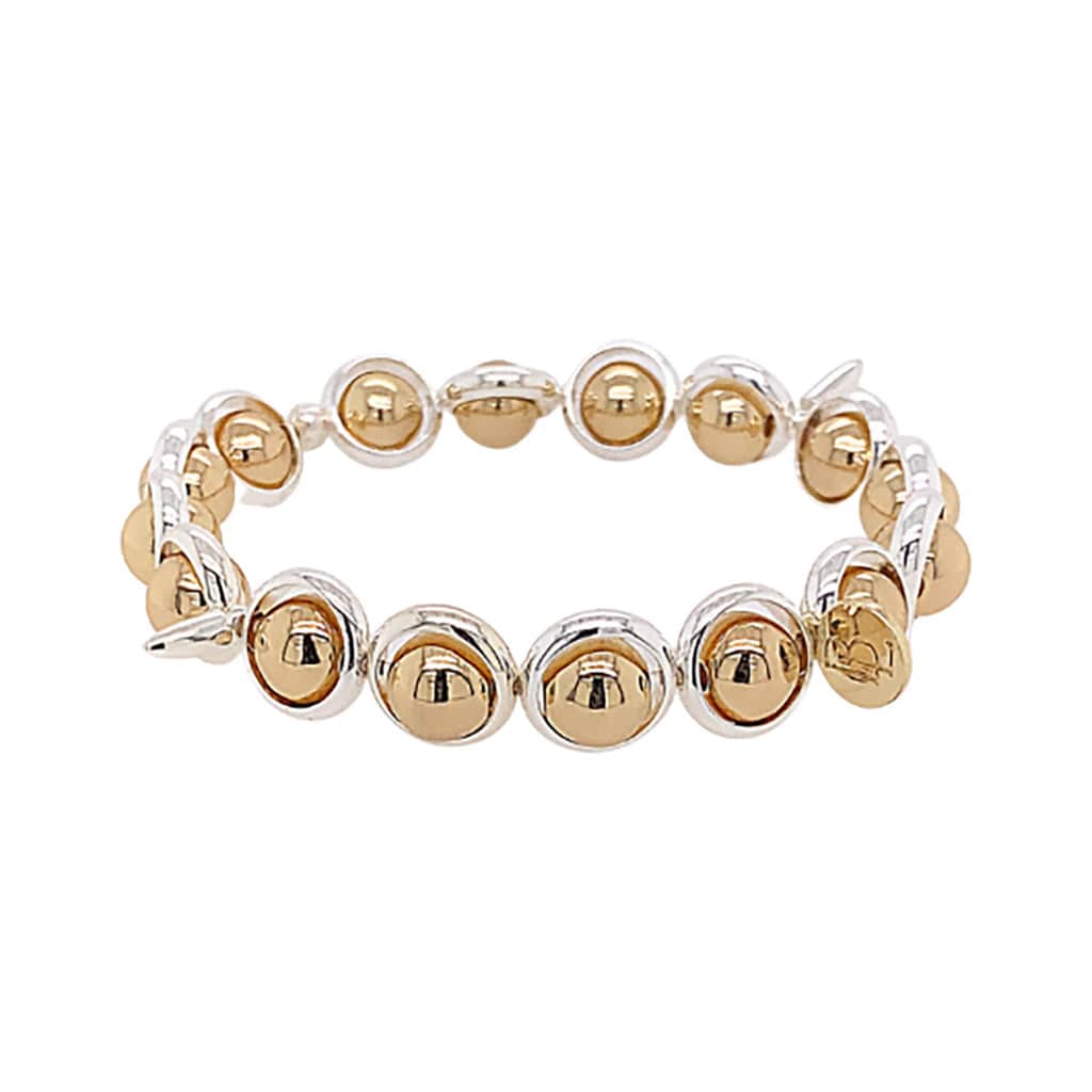 BRETT LAUREN Bracelets Natalie Gold and Silver Bead Bracelet