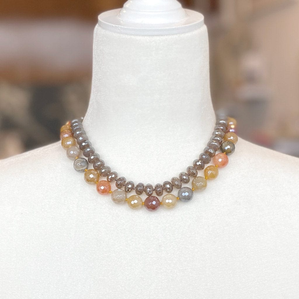 BRETT LAUREN Necklaces Mystic Bright Rutilated Quartz Silk Knotted Necklace