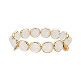 Angola Quartz Gemstone Bead Bracelet 10 mm