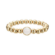 Angola Quartz Single Gemstone Bead Bracelet 8 mm