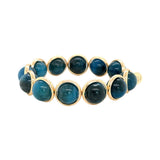 Apatite Chunky Polished Gemstone Bead Bracelet 14 mm