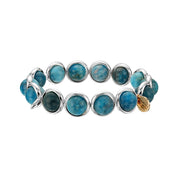 Apatite Polished Gemstone Bead Bracelet 10 mm
