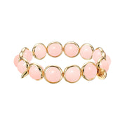 Blush Jade Gemstone Bead Bracelet 10 mm