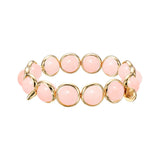 Blush Jade Gemstone Bead Bracelet 10 mm