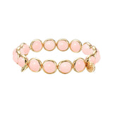 Blush Jade Gemstone Bead Bracelet 8 mm