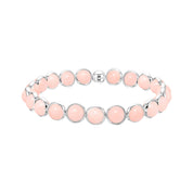 Blush Jade Mini Gemstone Bead Bracelet 6 mm