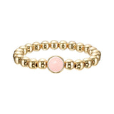 Blush Jade Single Gemstone Bead Bracelet 8 mm