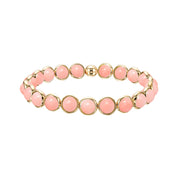 Blush Jade Mini Gemstone Bead Bracelet 6 mm
