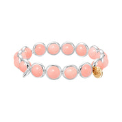 Blush Jade Gemstone Bead Bracelet 8 mm