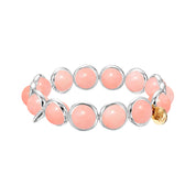 Blush Jade Gemstone Bead Bracelet 10 mm