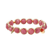 Cherry Jade Gemstone Bead Bracelet 8 mm