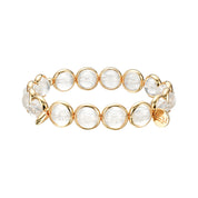 Clear Quartz Gemstone Bead Bracelet 8 mm